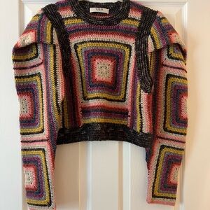 Sea NY Women’s Bette Sweater, Multi color, sample size S/4